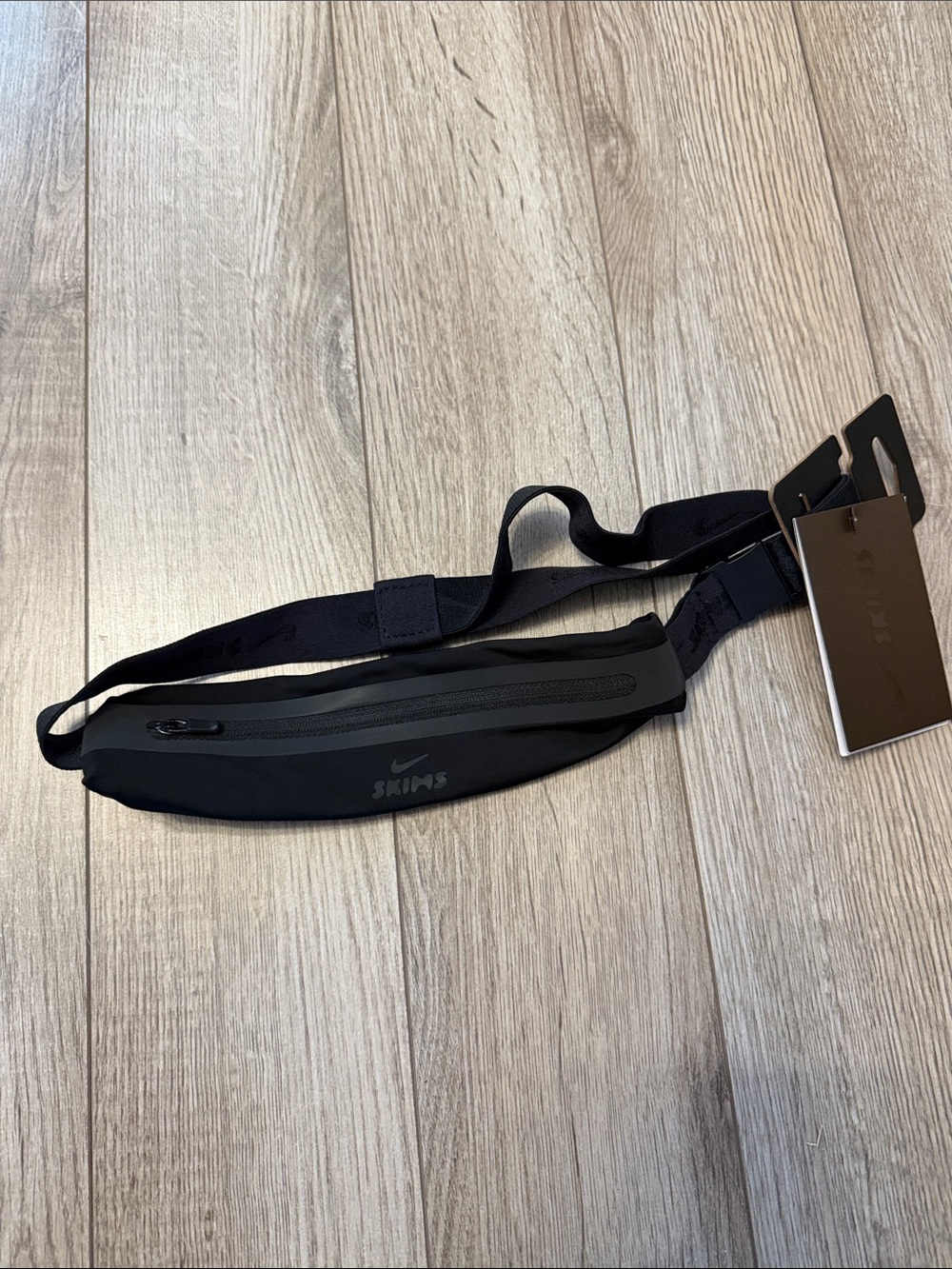 NikeSKIMS Black Slim Waist Pack with Zippered Pocket